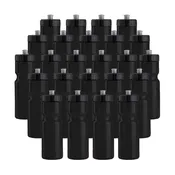 22oz Black Sports Water Bottles – 24-Pack
