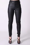 All About It Coated Jeggings - Black