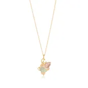 10k Black Hills Gold Leaf Pendant