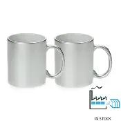 11 oz Coffee Mug - Silver