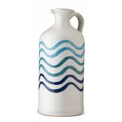 Made in Italy Handmade Ceramic Olive Oil Cruet - Waves