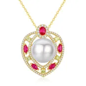 Ace of Hearts Pearl Necklace