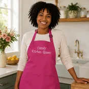 Personalized Apron Embroidered 2 Lines of Text