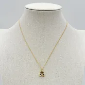 14K GOLD DIPPED INITIAL NECKLACE