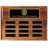 12 Plate Elegant Perpetual Name Plaque - Horizontal