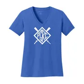 100% Cotton Philadelphia Girls' Rowing Club Women's V-Neck Team Spirit T-Shirt