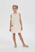 3D Crochet Dress with Heart Mirror Decor