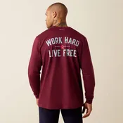 Ariat FR Work Hard Live Free T-Shirt, 10079791