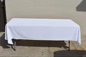 White Rectangle Linen