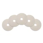 10" White Floor Polishing & Buffing Pads - Case of 5