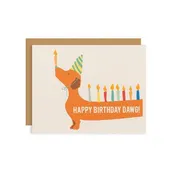 Bday Candle Dawg Card