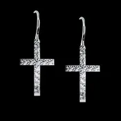 Cross and Fish Earring, Cross Earring.