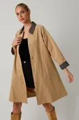 A LINE LONG SLEEVE TRENCH COAT