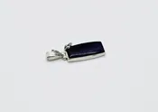 Pendant - Sterling Silver, Sugilite, Fine silver Leaf