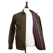 Chore Coat 12oz Seaweed Baja Maroon Blanket Lined