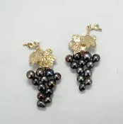 14kt. gold Grape Cluster Earrings