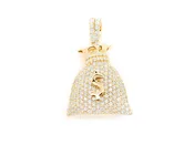 Diamond Money Bag Pendant