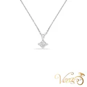 10K White Gold Diamond Pendant – 0.20ct – 13.5mm