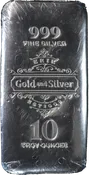 10 oz .999 Silver Cast Bar | Erie Gold and Silver logo