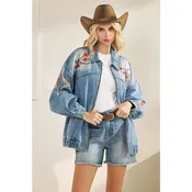 Embroidered Denim Jacket