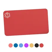 Engraved Aluminum Medical ID Wallet Card-CBA2007C