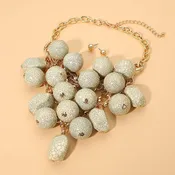 Bold Oversized Chunky Beaded Statement Necklace