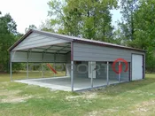 22’x30’x9′ Vertical Roof Metal Utility Combo Building