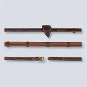 1/2 Rubber Reins With 7 Leather Loops - Dy'on
