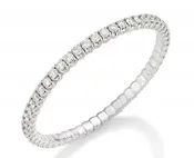 18K White Gold Picchiotti Xpandable Diamond Bracelet