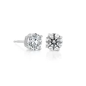 1.44 ct Lab Diamond Stud Earrings set in White Gold (4002124)