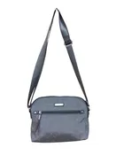 Baggalini Gray Nylon Dome Crossbody