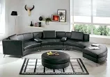 Black Leather Sectionals Each