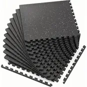 0.6 Inch Thick Interlocking Gym Floor Mats