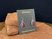 Purple Spiny Oyster earrings By Artie Yellowhorse — The Naja