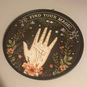 11.75" Find Your Magic Metal Decor--SP