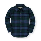 Brushed Flannel Button Down Organic Shirt - Baby