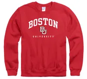 Boston University Terriers Crew Neck Sweatshirt-Red