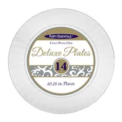 10.25" DELUXE PLATES CLEAR