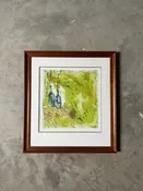 Original monotype "Salvia on the Sill" — Tap Gallery