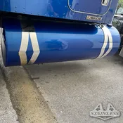 10" Kenworth Fuel Tank Straps Diamond Style