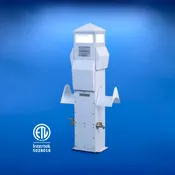 41″ Dock Mount Power Pedestal – 50A/50A/30A/20A