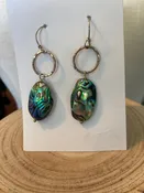 Abalone earrings — Quincie HambyArt Jewelry by Quincie Hamby