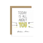 Attention Birthday Card