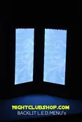 LED MENU (GLOW MENU) 8.5″h x 5.5″ inch