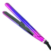1" Tourmaline Ceramic Pro Salon Hair Straightener Professional Flat Iron, 2 in 1 Straightener and Cur