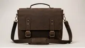 Argentinian Leather Briefcase | Handmade Cowhide Bag