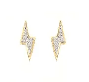 0.05CT Lightning Bolt Earring