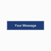 CBB-P7a (6″x24″) Custom Message Plywood Hanging Name Rider Sign (2-Sided)