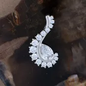 Flowing Pear Pendant