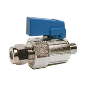 ¼” cc x ⅛” MPT Straight Ball Valve (Bag)